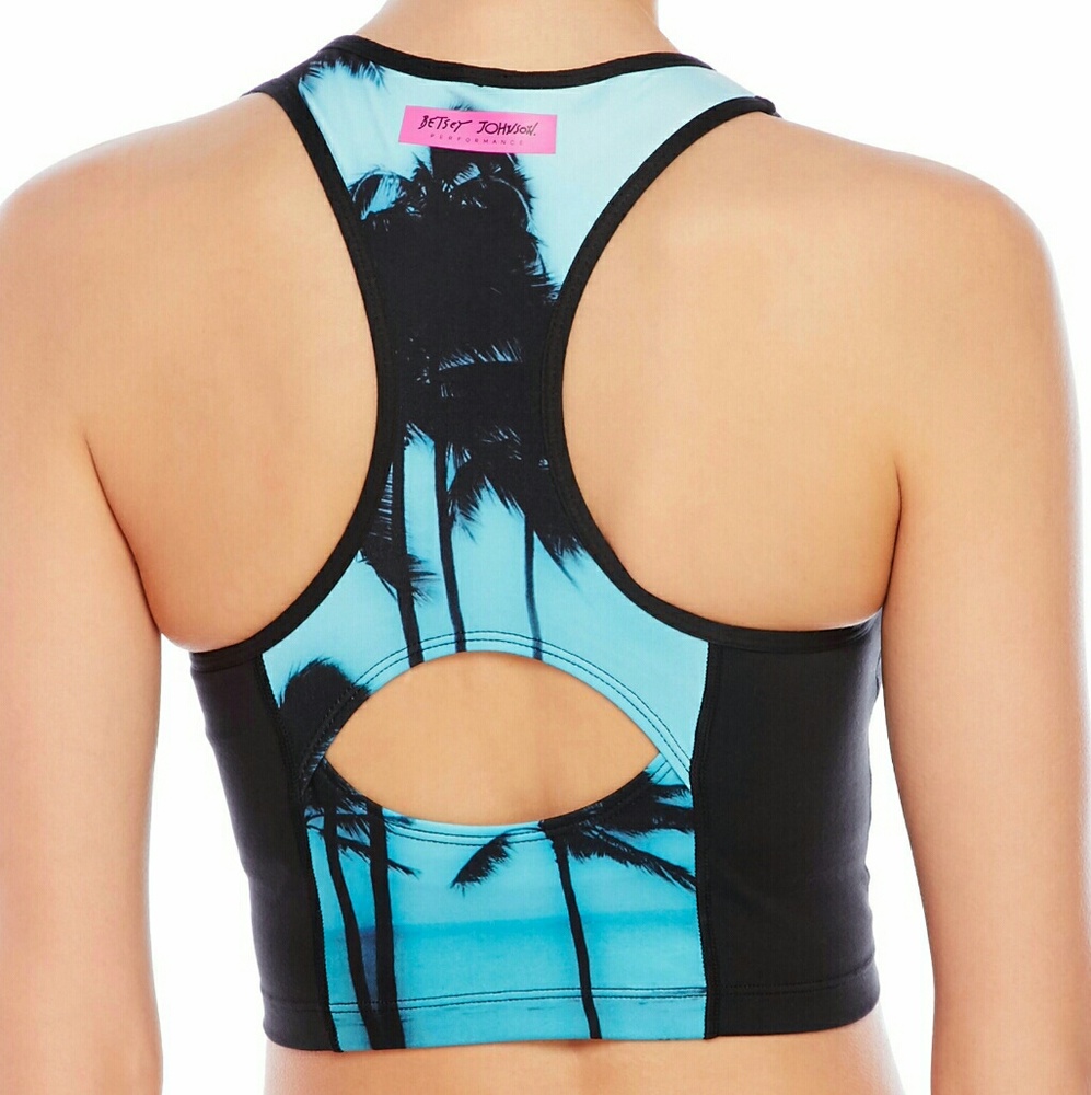 Y2K BETSEY JOHNSON Active Top Sports Bra NWT XS